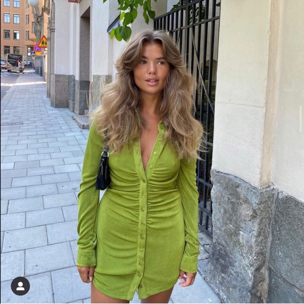 With Jean Andy Dress - Green